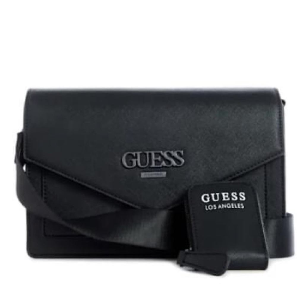 New GUESS Nashua Crossbody Bag In Black - Picture 11 of 11